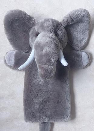 Мягкая игрушка the puppet company на руку слон, слоник кукольн...