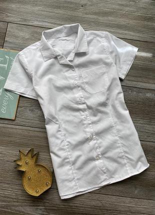 Рубашка школьная белая f&f 10-11л