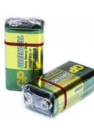 Батарейка GP (крона) зелёная 6F22