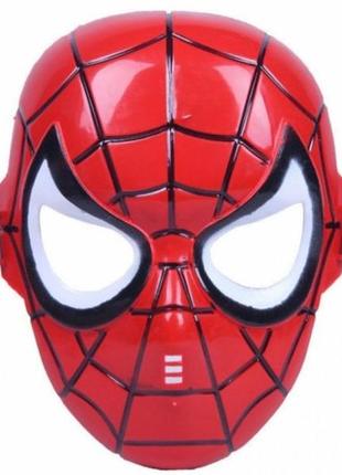Маска пластиковая человек паук spiderman