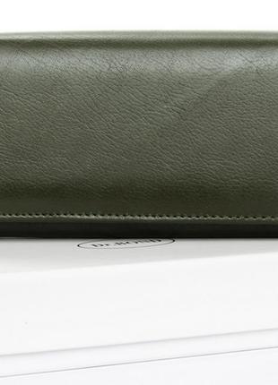 Женский кожаный кошелек dr. bond зеленый