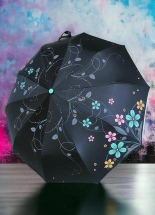 Зонт женский складной, полуавтомат (открытие), 10 спиц система...
