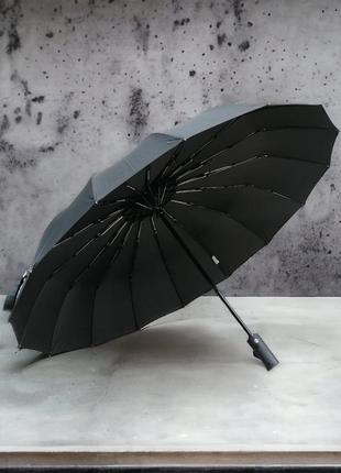 Надежный защитник от дождя: мужской складной зонт с 16 комбини...