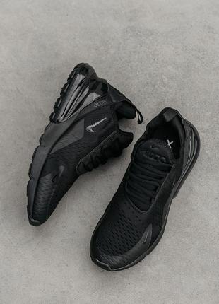 Нові чоловічі чорні кросівки nike air max 270 black , виробниц...