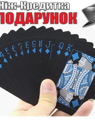 Колода игральных карт The Black водонепроницаемые Черный