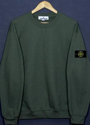 Свитшот толстовка цвета хаки stone island