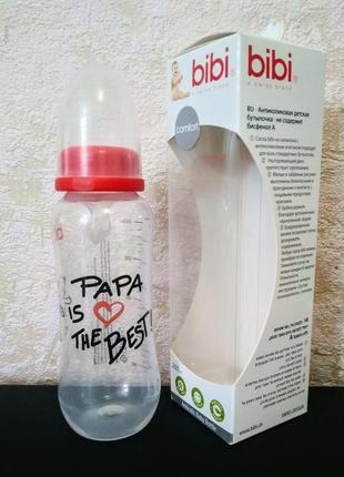 Антиколиковая бутылочка для кормления bibi