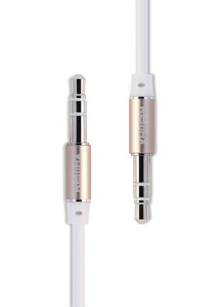 Audio кабель Remax RM-L100 AUX 3.5 miniJack M-M 1м білий