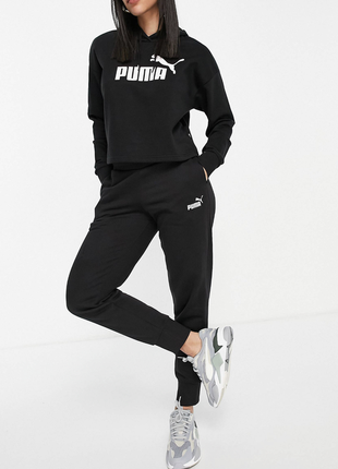 Черные женские штаны puma essentials women's sweatpants новые ...