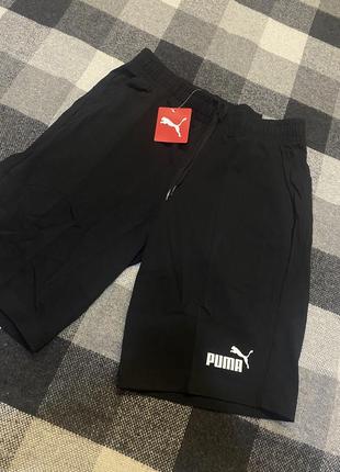 Черные мужские шорты puma essentials jersey men's shorts новые...