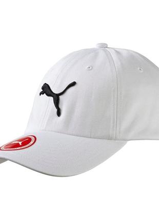 Белая кепка puma ess cap (новая оригинал сша)