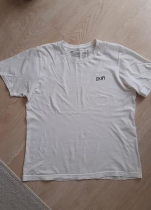 Белая футболка базовая dkny унисекс