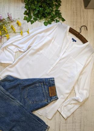 Невагома біла сорочка блуза tomtailor жіноча натуральна