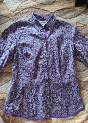 Женская фиолетовая рубашка seidensticker