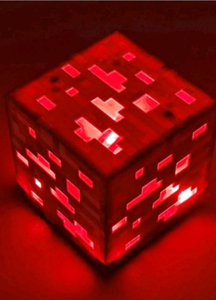 Ночник куб из Майнкрафт красный