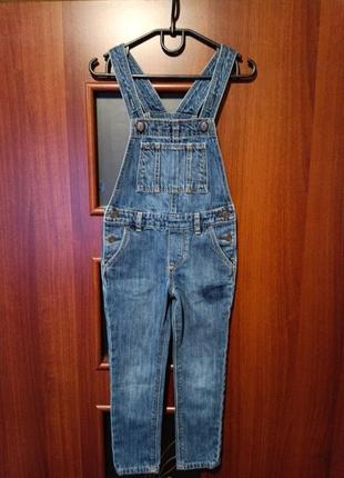 Gap, джинсовый комбинезон для девочки 4 года