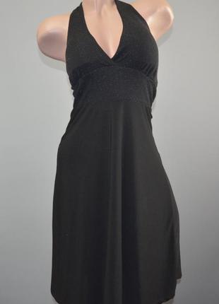 Изящное, чёрное платье фирмы new collection (m)