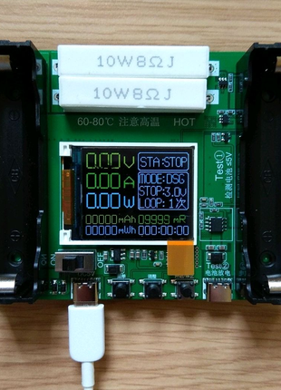 Тестер емкости аккумулятора 18650.