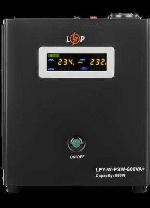 ДБЖ з правильною синусоїдою 12V LPY-W-PSW-800VA+(560Вт)5A/15A