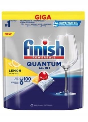 Капсулы для посудомоечных машин FINISH Quantum All in 1 Lemon ...