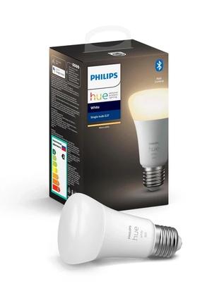 Philips Hue Розумна лампа Single Bulb E27, White, BT, DIM (929...