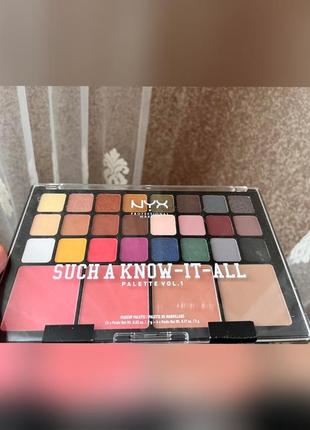 Палетка для макияжа nyx professional makeup such a know-it-all...