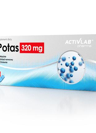 Витамины и минералы Activlab Potas 320 mg, 60 капсул