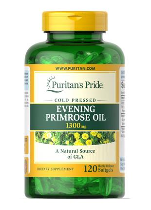 Жирні кислоти Puritan's Pride Evening Primrose Oil 1300 mg, 12...