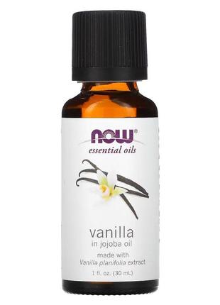 Эфирное масло NOW Essential Vanilla in Jojoba Oil, 30 мл