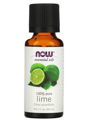 Эфирное масло NOW Essential Oils Lime, 30 мл
