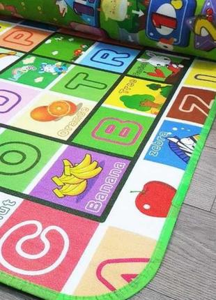Дитячий ігровий килимок, бебіпол, килимок двосторонній, 180x120см
