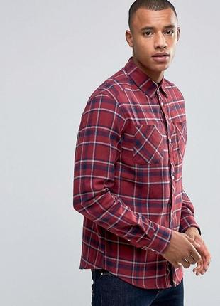 Мужская рубашка d-struct - bismarck flannel check shirt  (чоло...