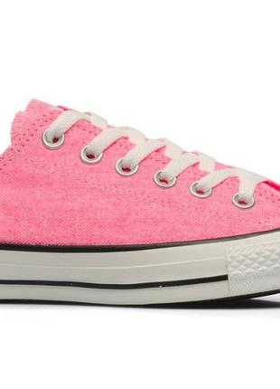 Кеди converse - classic chuck taylor all star low / pink ox white