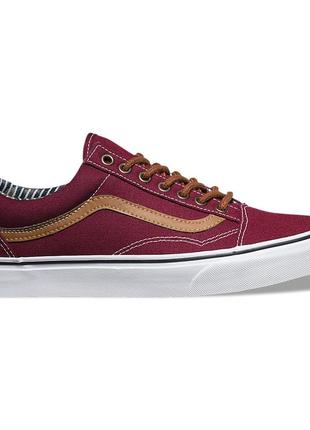 Кеди\кеды vans old skool - port royal burgundy/stripe (оригина...