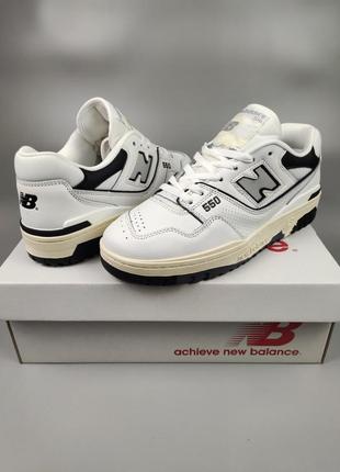 Мужские кроссовки new balance 550 white&black