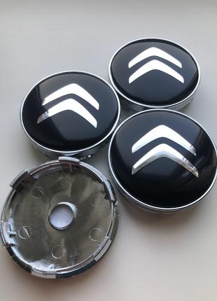 Колпачки заглушки на литые диски Ситроен Citroen 60мм