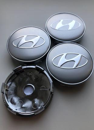 Колпачки заглушки на литые диски Хюндай Hyundai 60мм
