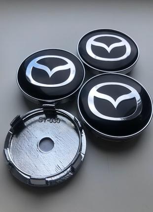 Колпачки заглушки на литые диски Мазда Mazda 60мм