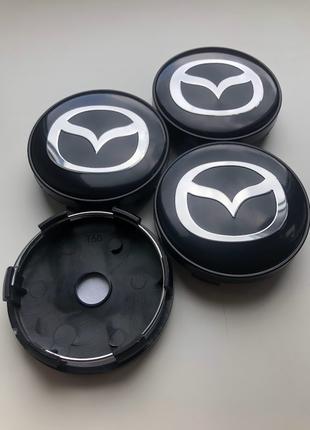 Колпачки заглушки на литые диски Мазда Mazda 60мм