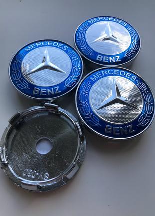 Ковпачки заглушки на литі диски Мерседес Mercedes 60 мм