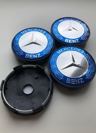 Колпачки заглушки на литые диски Мерседес Mercedes 60мм