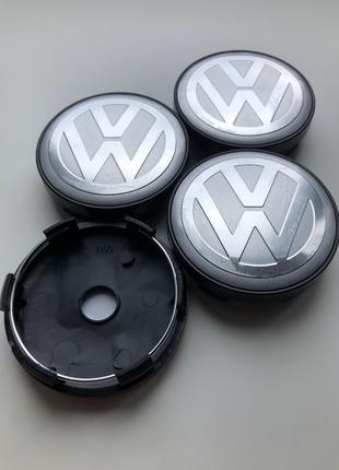 Колпачки заглушки на литые диски Фольсваген VW 60мм