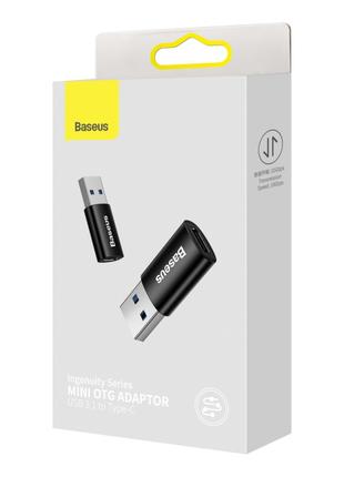 Переходник Baseus Ingenuity Mini OTG USB 3.1 to Type-C Черный ...
