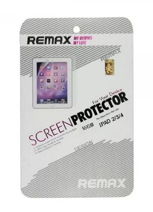 Защитная пленка Remax для iPad 2, New iPad 3, iPad 4, - глянцевая