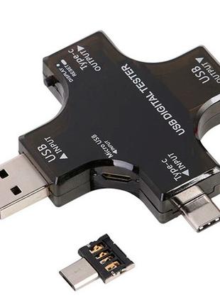 USB тестер тока напряжения емкости с Bluetooth, Type-C MicroUS...