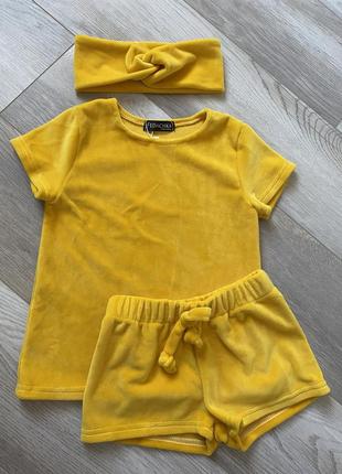 Пижама / мама дочь / желтая пижама