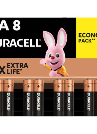 Батарейка Duracell AA лужні 8 шт. в упаковці (5000394006522 / ...