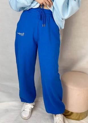 Синие спортивные штаны джогеры nly trend