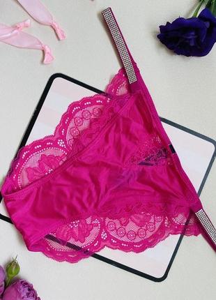 Трусики с камешками victoria's secret micro lace fuschia frenz...