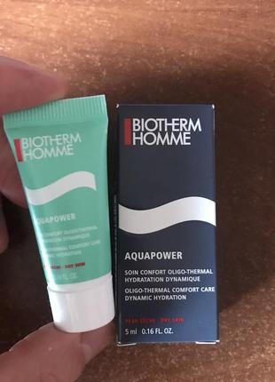 Biotherm homme aquapower увлажняющий уход для сухой кожи 5ml